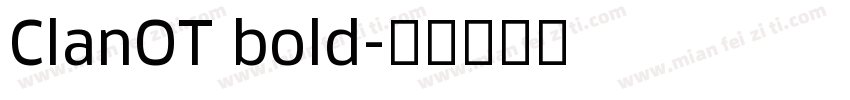 ClanOT bold字体转换